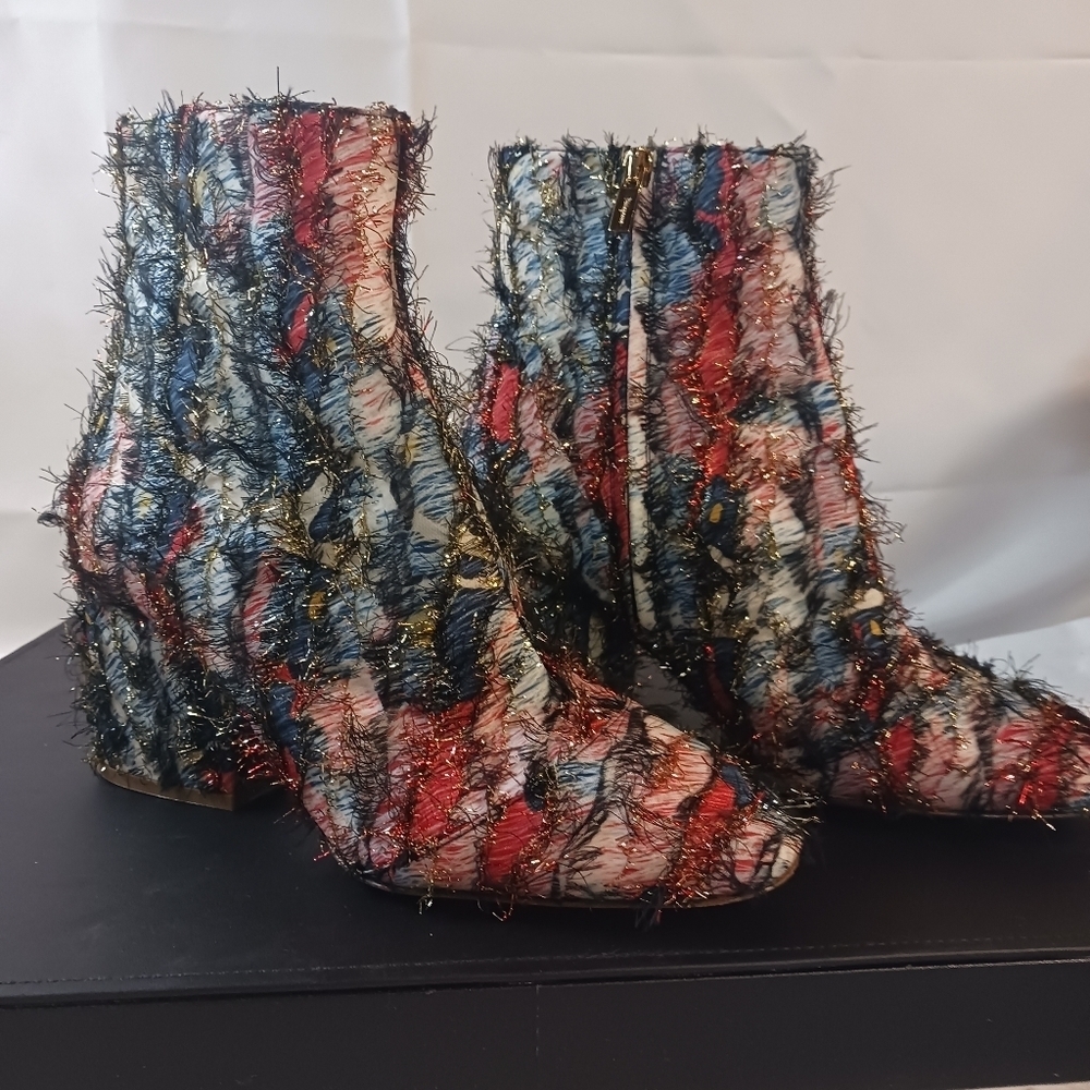 Salvatore Ferragamo Pisa Fringed Tinsel Multicolo… - image 1